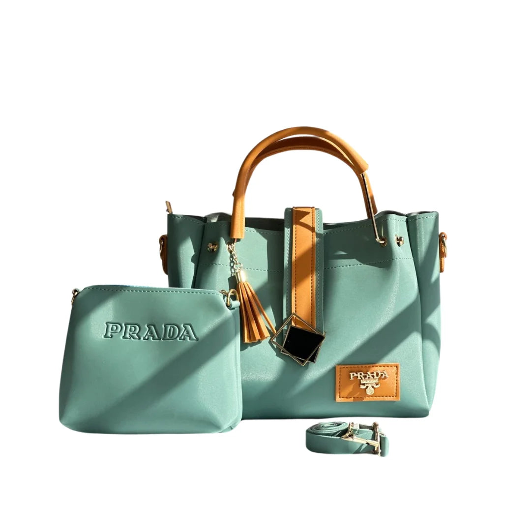 Prada Handbag set of 2 Blue