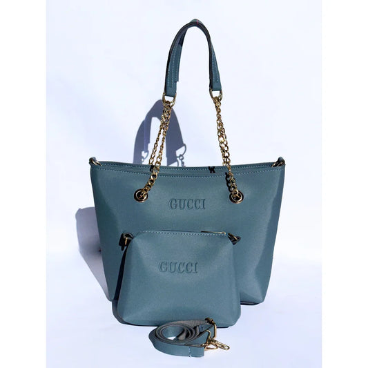 Gucci Hand Bag Set of 2 Gray