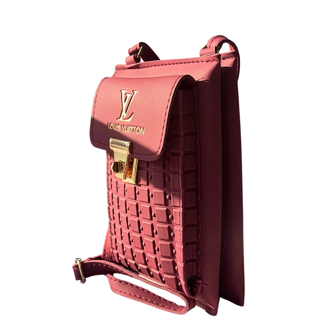 Louis Vuitton Crossbody 2 Zipper Maroon