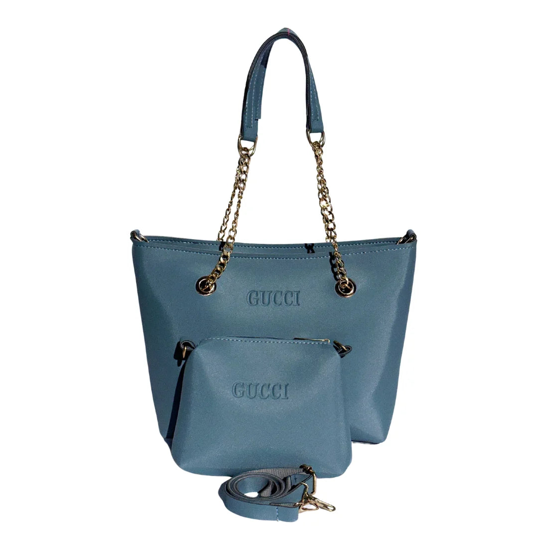 Gucci Hand Bag Set of 2 Gray