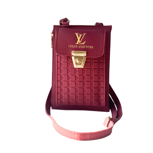 Louis Vuitton Crossbody 2 Zipper Maroon