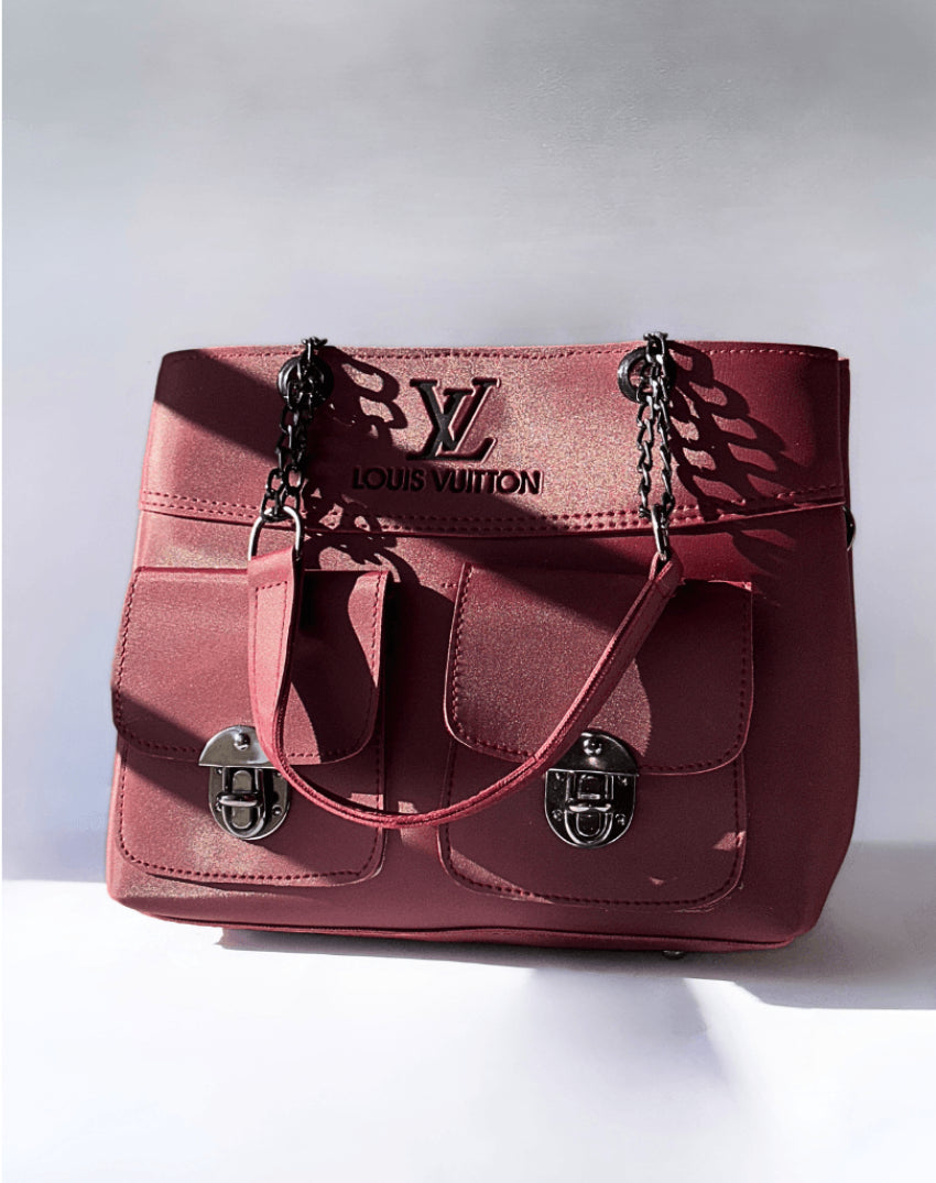 Louis Vuitton 2 Pockets Bag Maroon