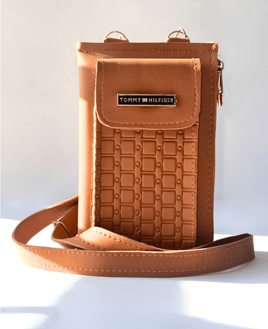 Tommy Hilfiger Cross Body 3 Zipper Brown