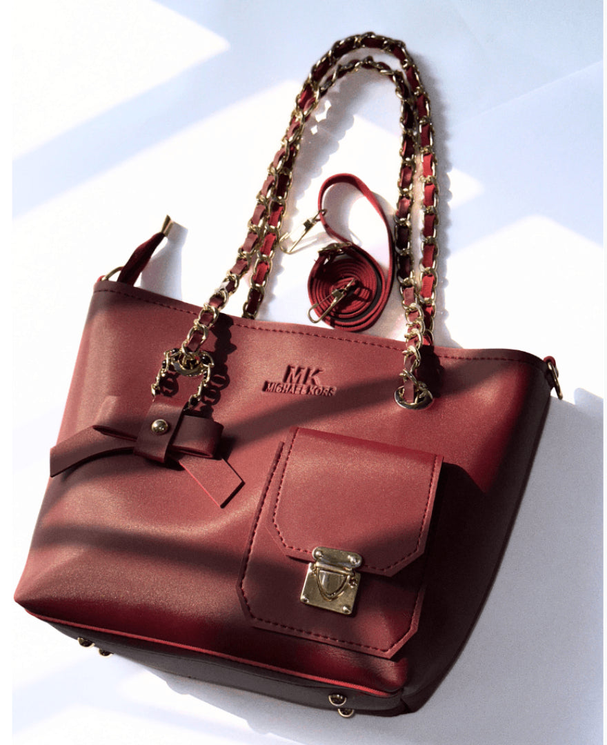 Michael Kors Maroon Hand Bag