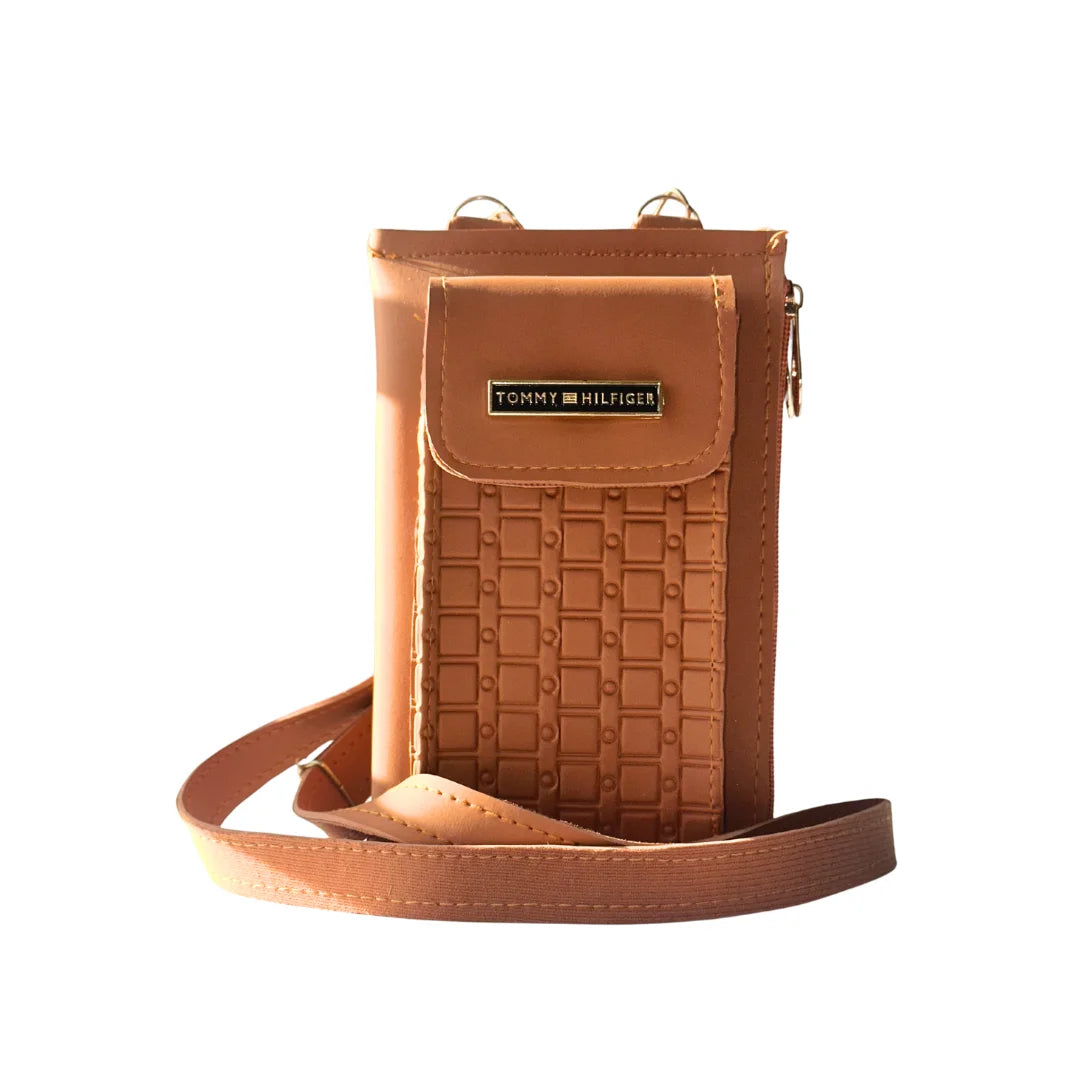 Tommy Hilfiger Cross Body 3 Zipper Brown