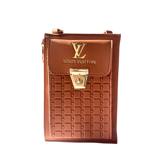 Louis Vuitton Crossbody 2 Zipper Brown