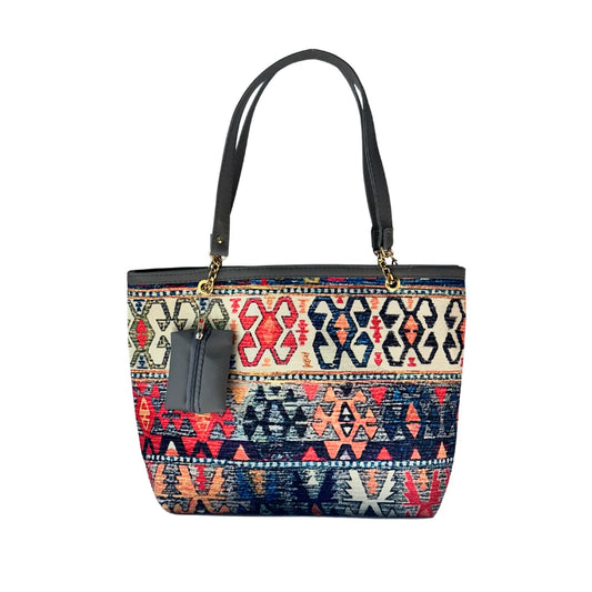 Canvas Printed Grey Tote Bag